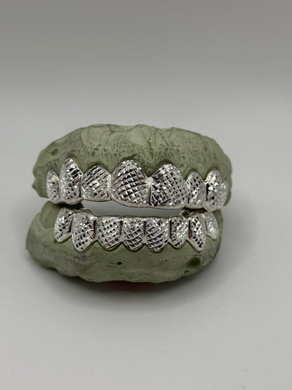 Diamond Dust Trillion Cut Grillz.