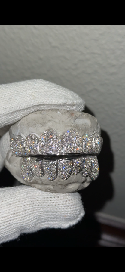 VVS Lab Diamond Honey Comb Style Custom Grillz