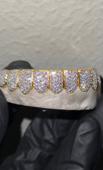 VVS Lab Diamond Honey Comb Style Custom Grillz