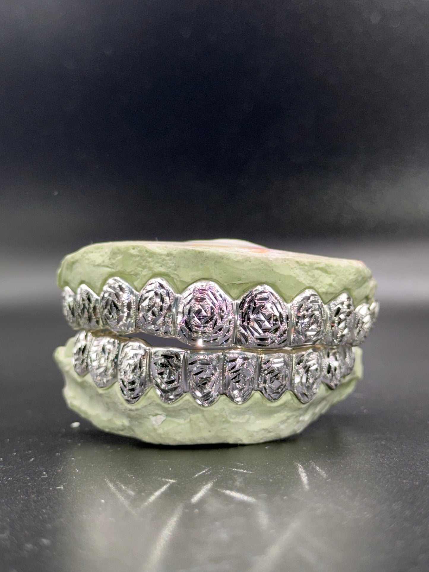 Rose Cut Grillz With Diamond Dust