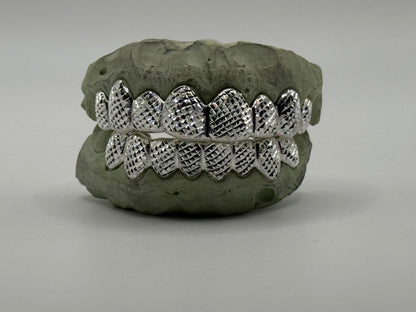 Diamond Dust Trillion Cut Grillz.