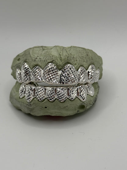 Diamond Dust Trillion Cut Grillz.