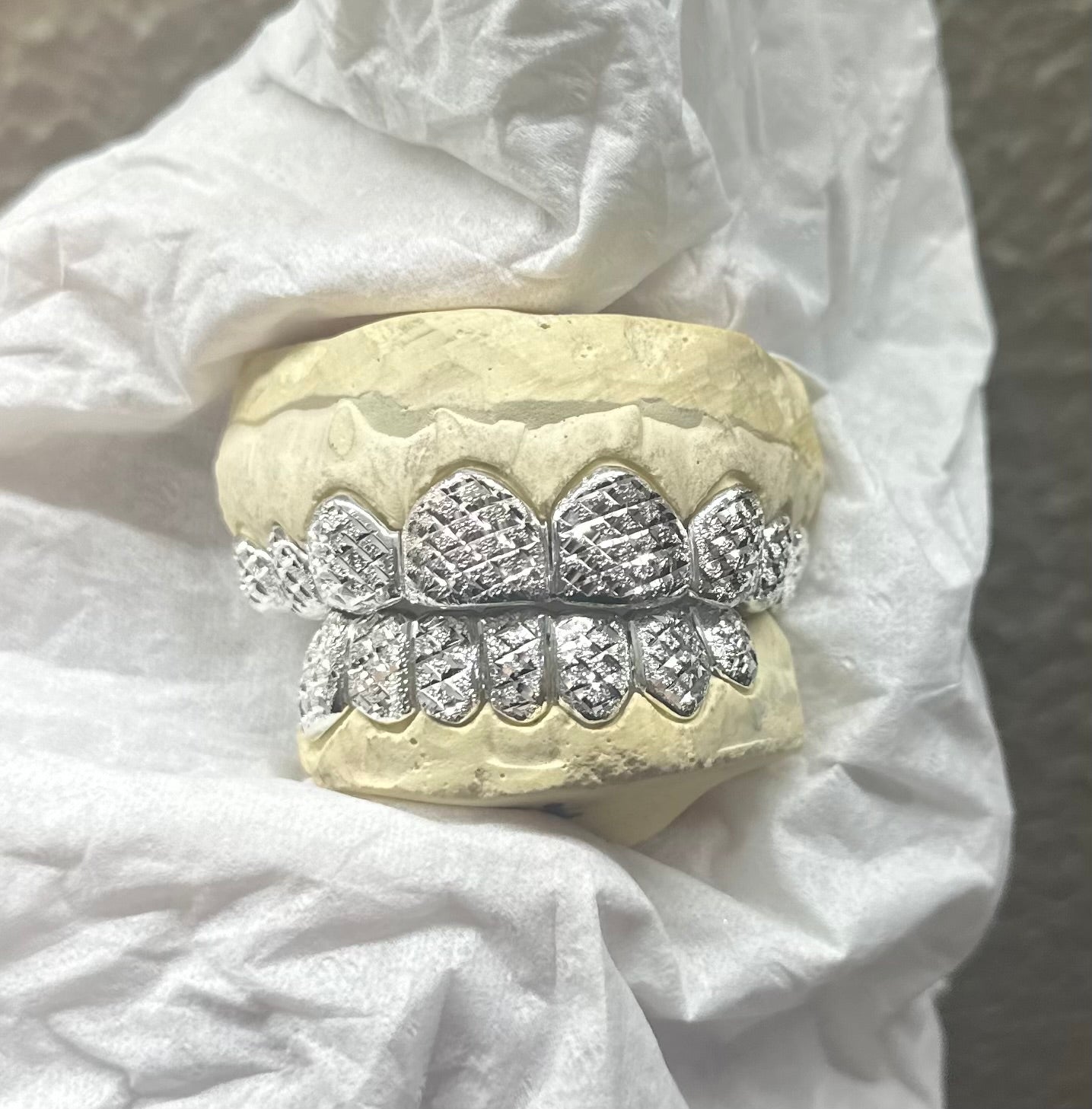 Custom Fit Grillz Diamond Dust and Cut