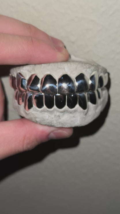 Custom Silver Grillz 925 Sterling Silver Teeth